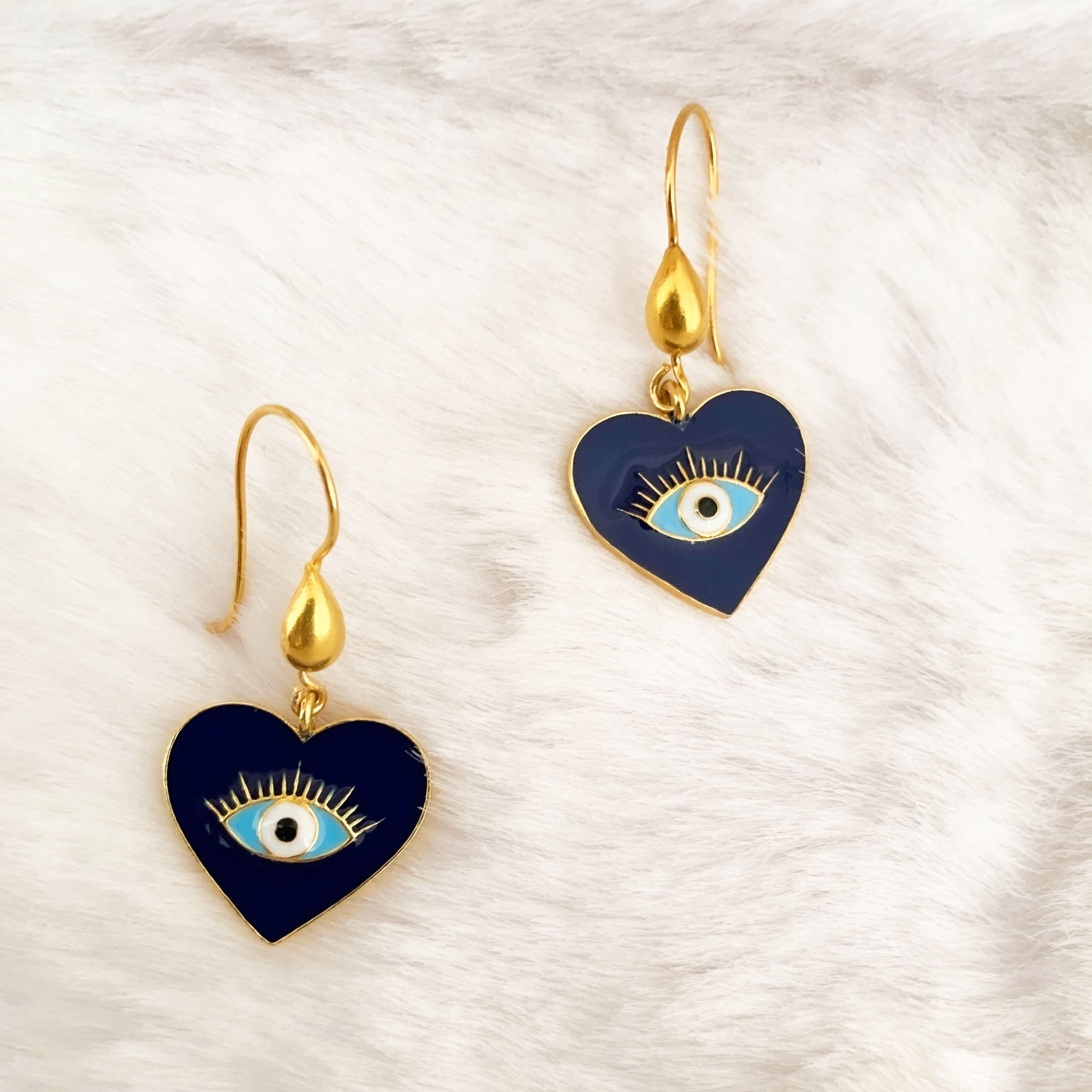 Heart Eye Earrings