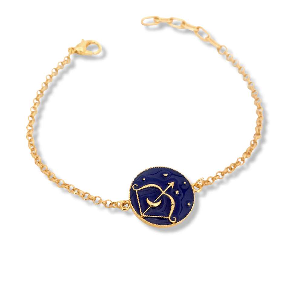 Diamond Libra Zodiac Sign Bracelet - URBAETIS Fine Jewelry